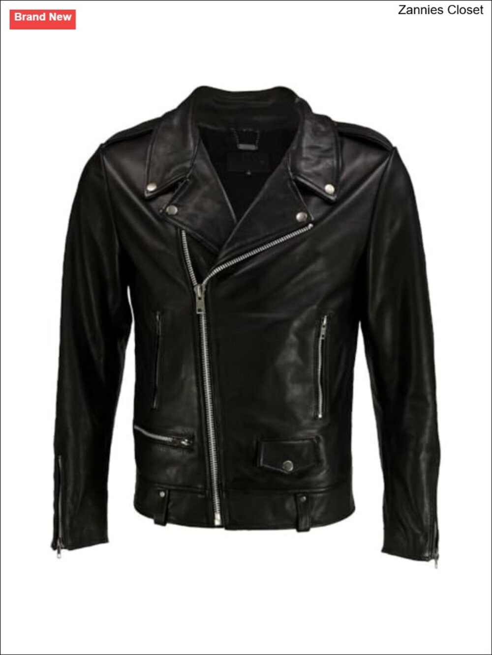 Lambskin Leather Biker Jacket Vintage Motorcycle Moto Aviator